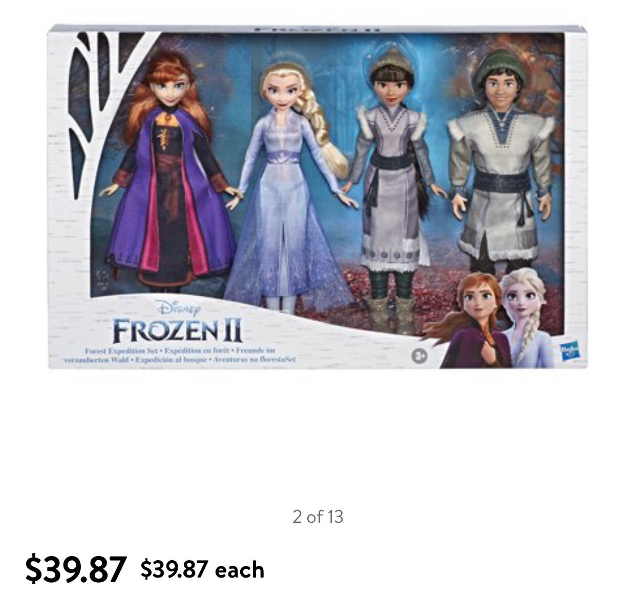 Disney Frozen 2 Forest Playset, Includes Anna, Elsa, Ryder & Honeymaren Dolls
