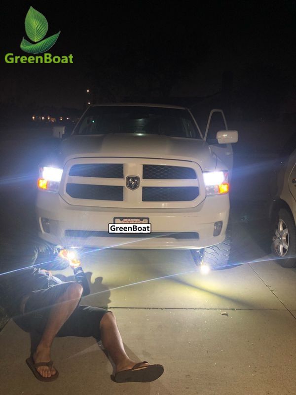 H11 H9 H8 LED Headlight Bulb Kit Low Beam Fog Light 60W 6000K 7600LM US brand#GreenBoat