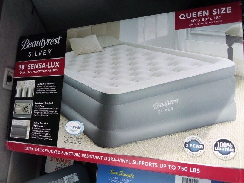 Queen Sized Self Inflating Air Mattress $200 Value HALF Priced
