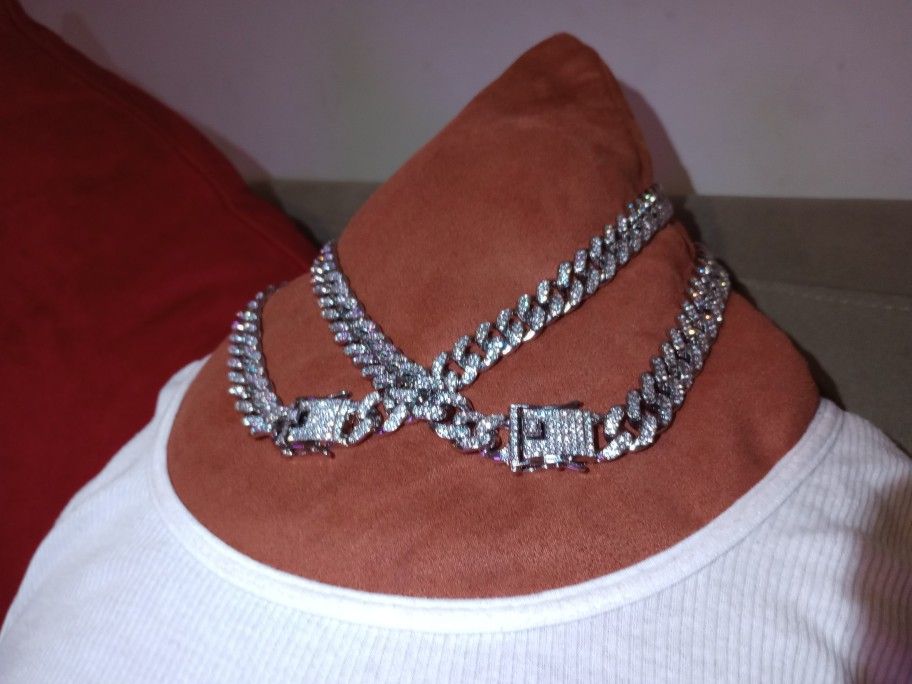🔥⭐🏆🔥one 18" chain🥶Unisex🥶Real Lab Diamond💎Read on tester☑️ Video proof🎥" Look like money without overspending"👀They sparkle identical to Natur