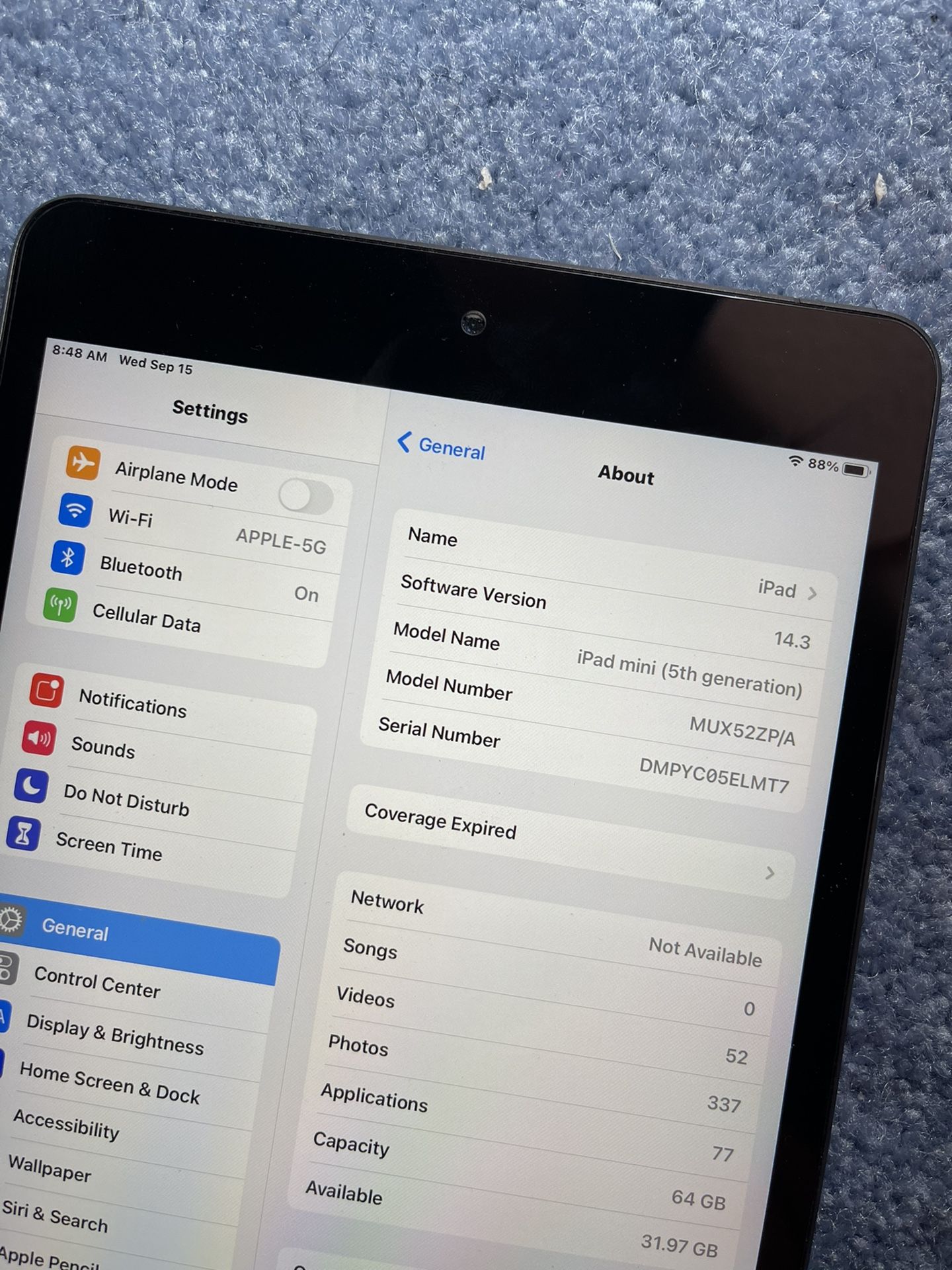 iPad mini5 64g Wi-Fi+Cellular