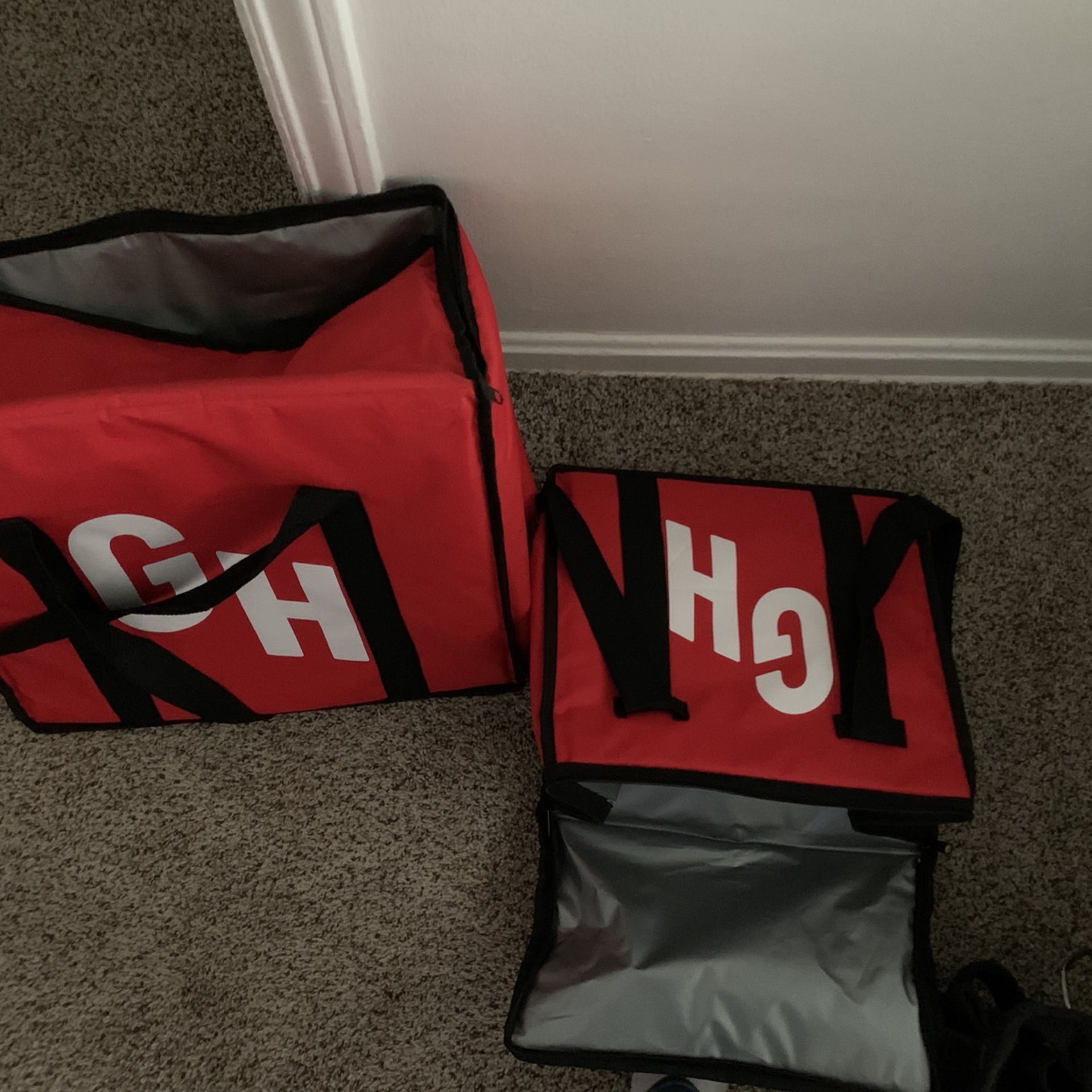 Brand New Isolated Delivery Bags