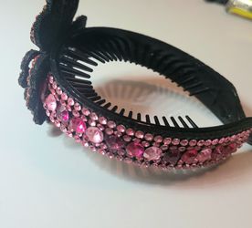 Pink Floral Flower Hair Bun Pin Hairpin Clip Claw Gift Thumbnail