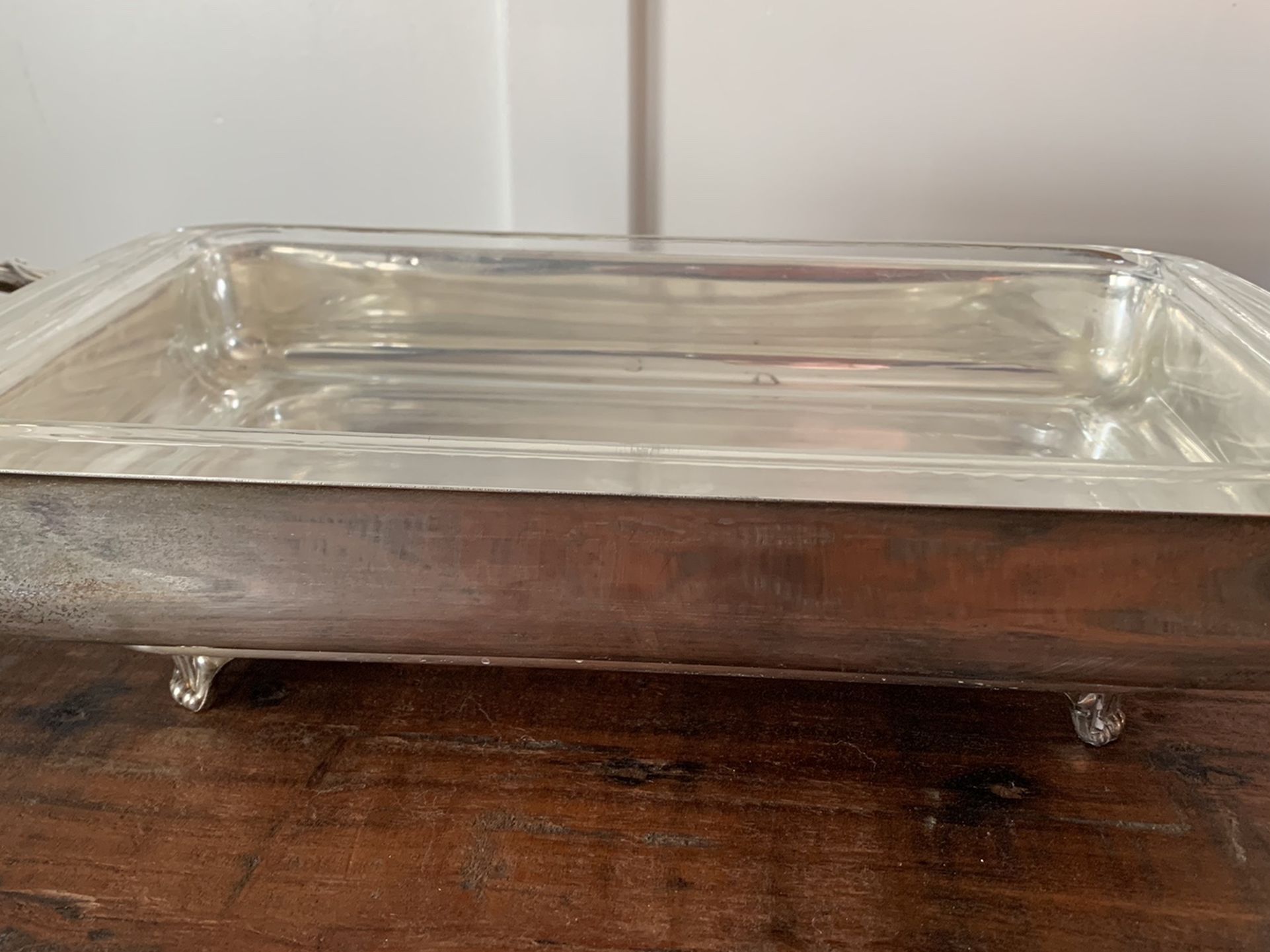 Vintage Silver Plated Pyrex Dish Holder