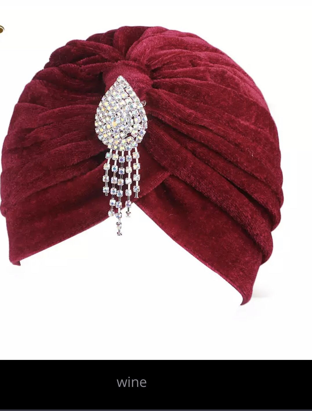 Ref velvet brooch bonnet