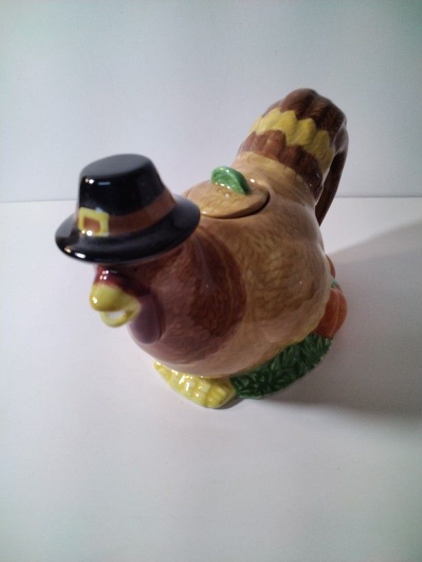 A Very Cute Turkey Tea Pot .