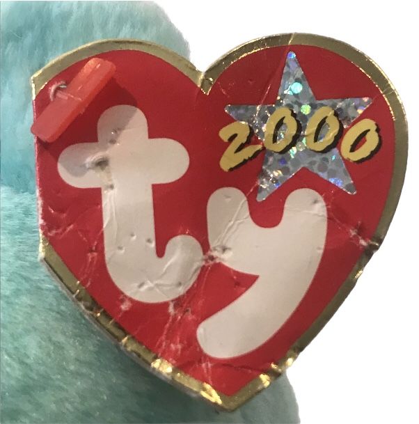 Ty Beanie Babies Ariel The Bear Blue Plush Beanbag Toy -Collectable/Collectible