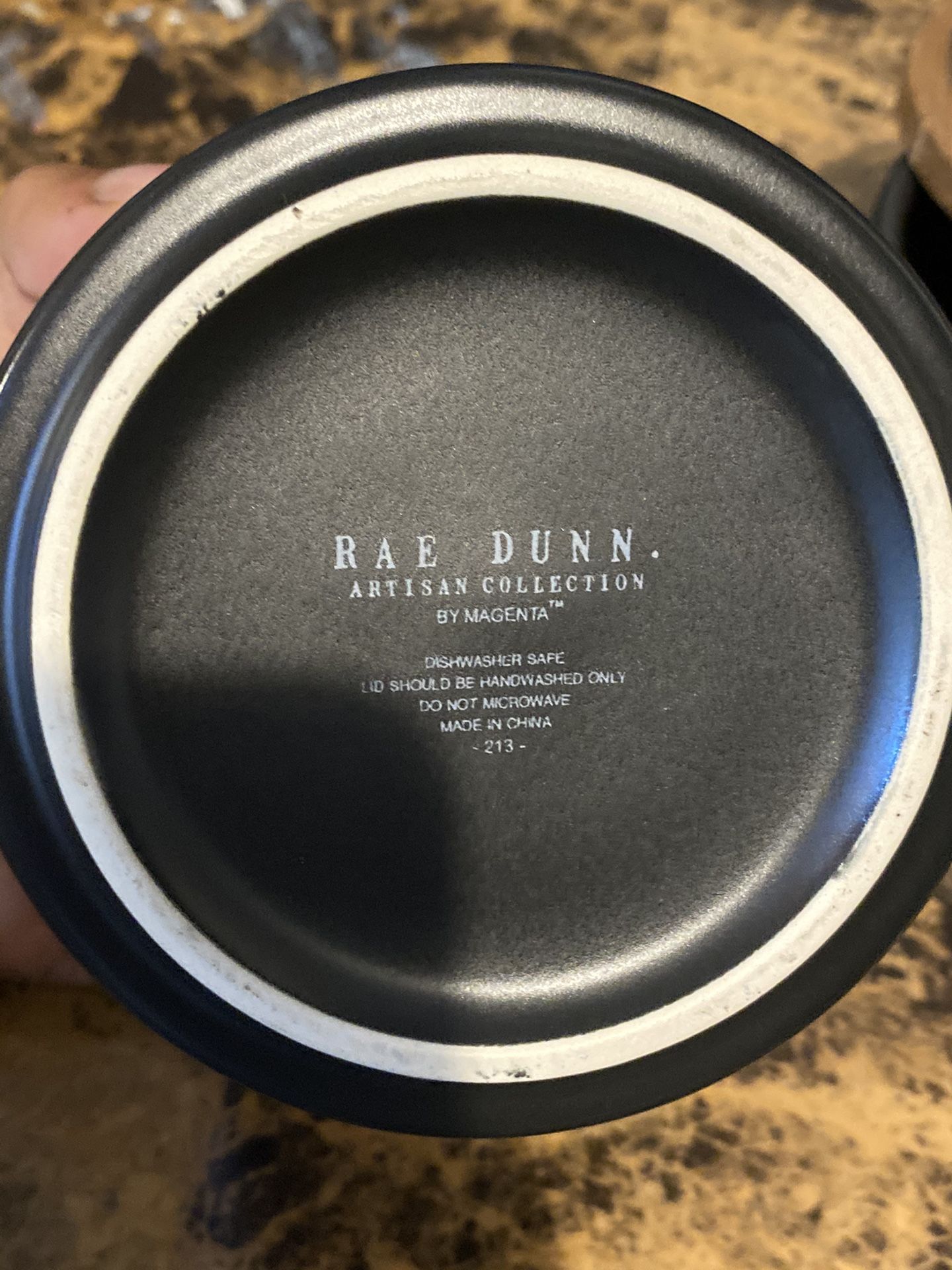Rae Dunn Ceramic Spice Jar set with wood tops