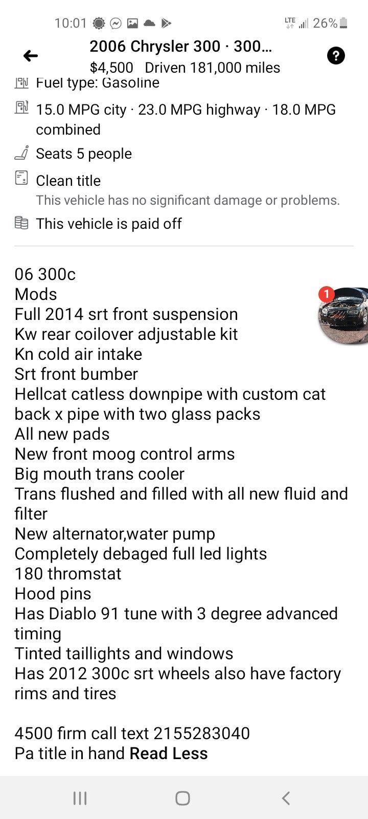 2006 Chrysler 300c