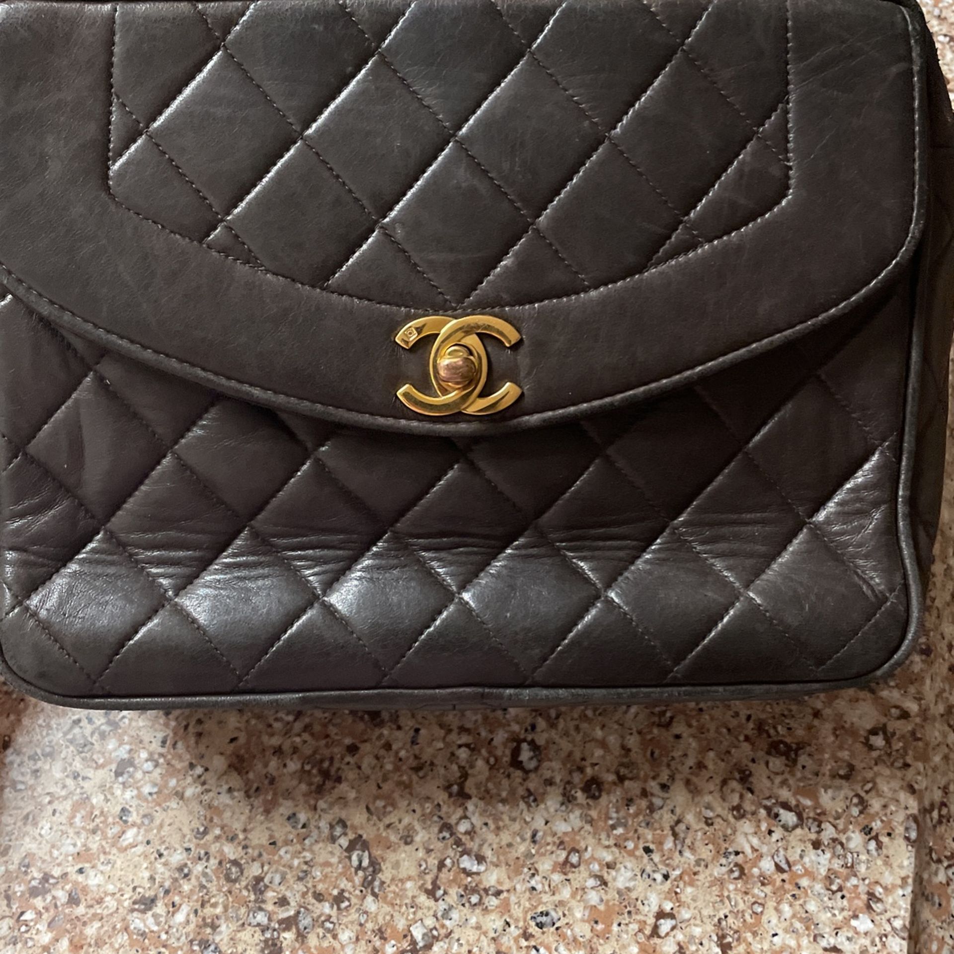 Used Chanel Bag Good Condition Real Leather leather