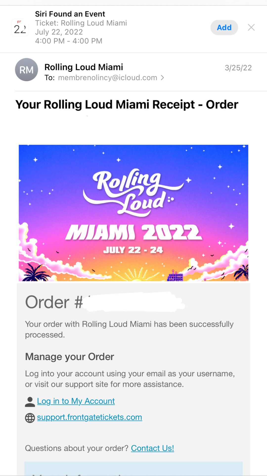 2 GA+ Rolling Loud Tickets For Sale 