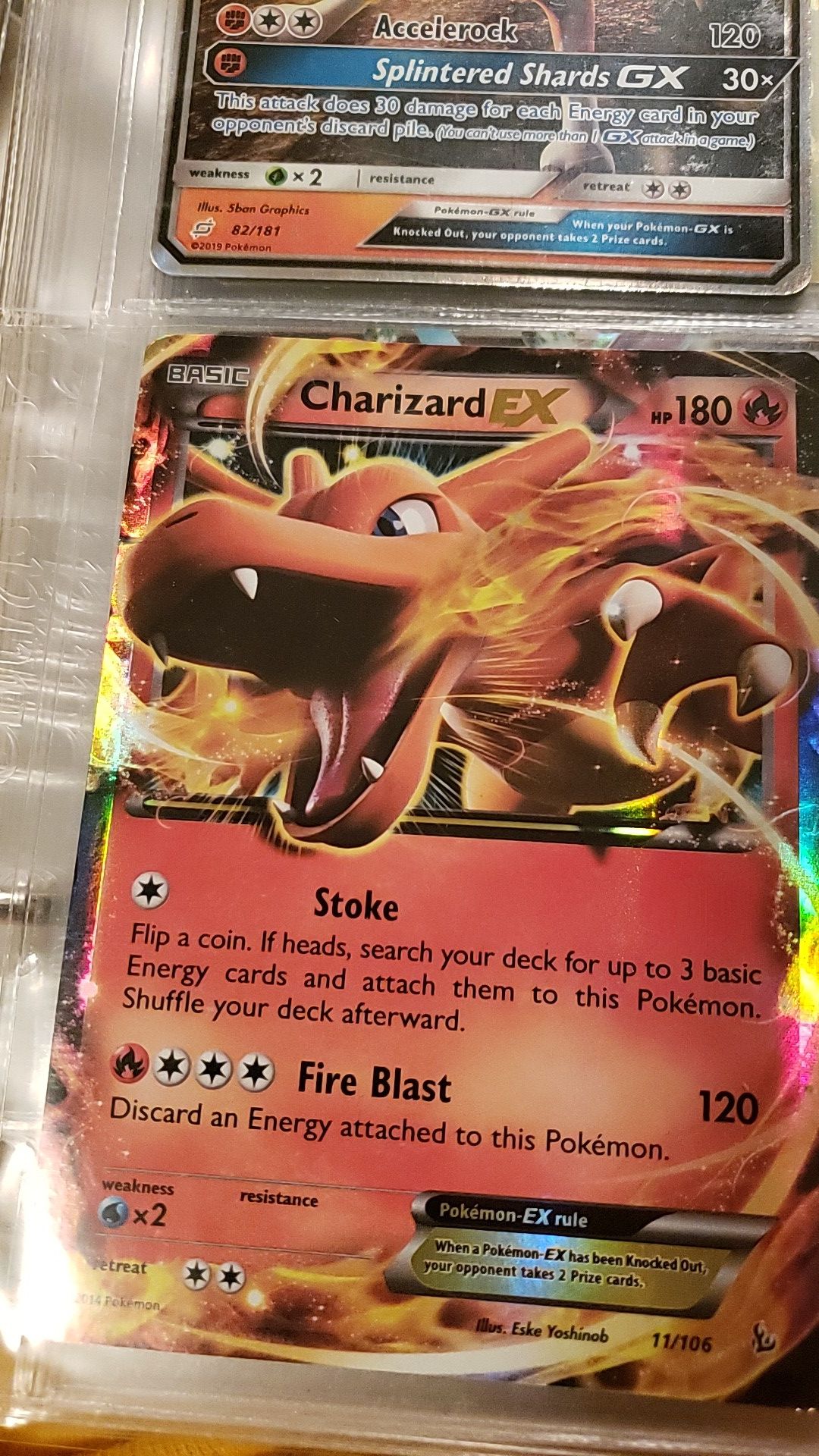 Charizard ex pokemon card