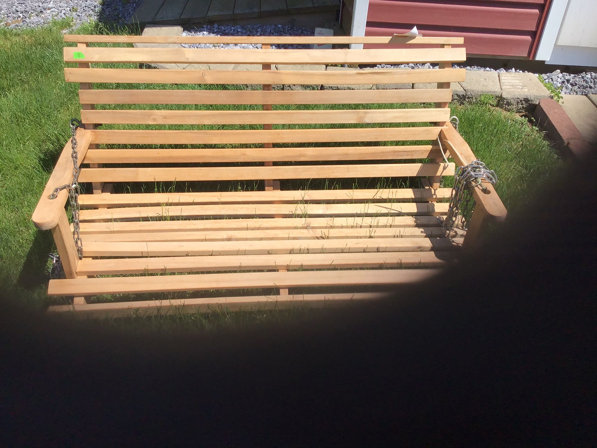 Wooden swing