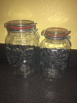 Set of 2 Coca Cola lidded mason jars Thumbnail
