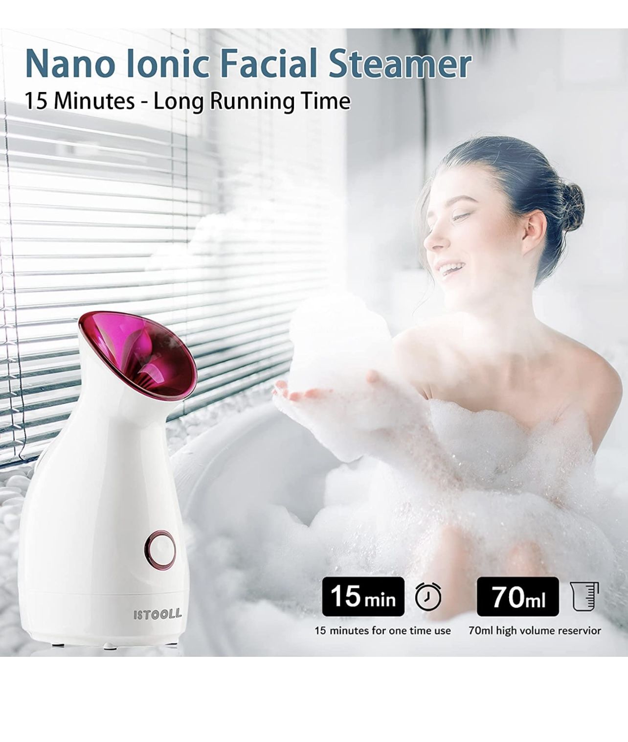 Nano ionic facial steamer new