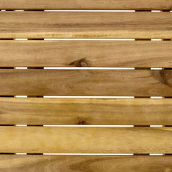 3 Piece Wooden Acacia Folding Bïstrò Set, Brown Thumbnail
