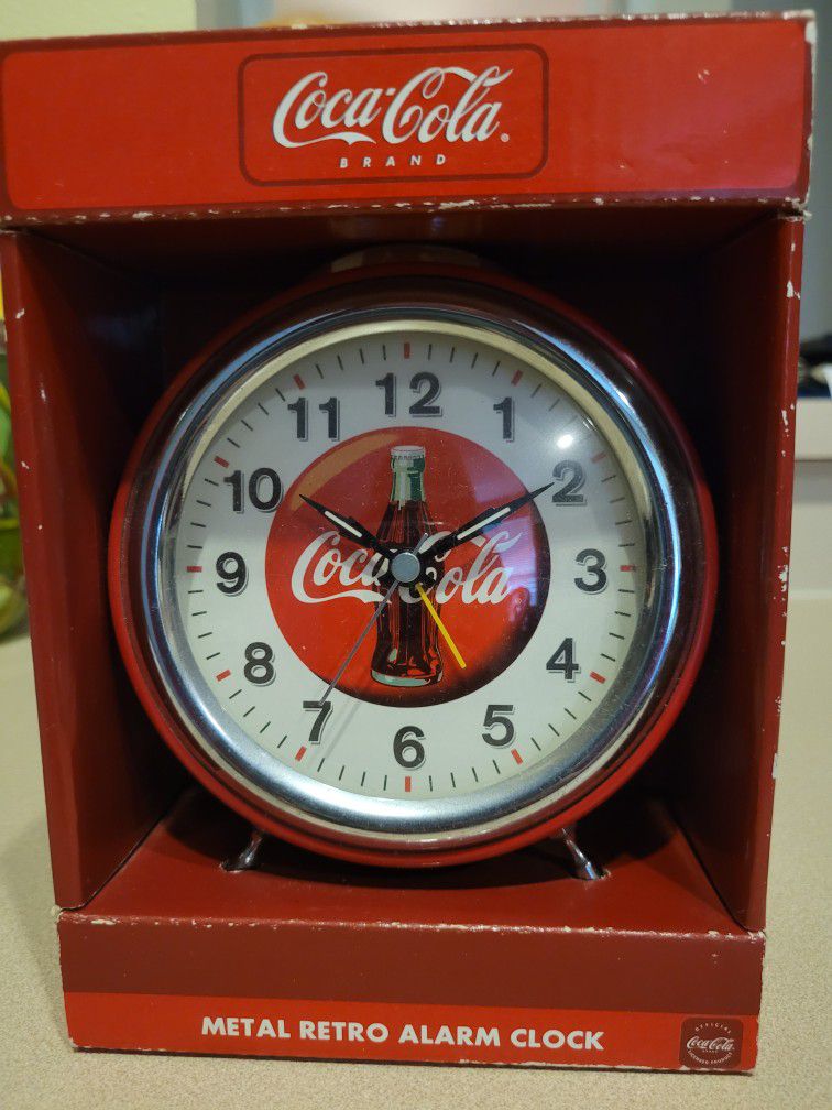 Coca~Cola Metal Retro Alarm Clock