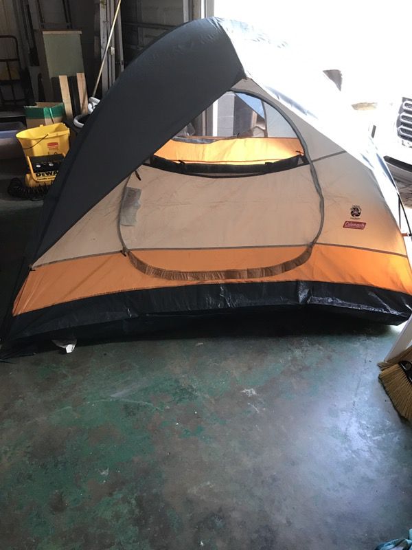 Coleman camping tent.