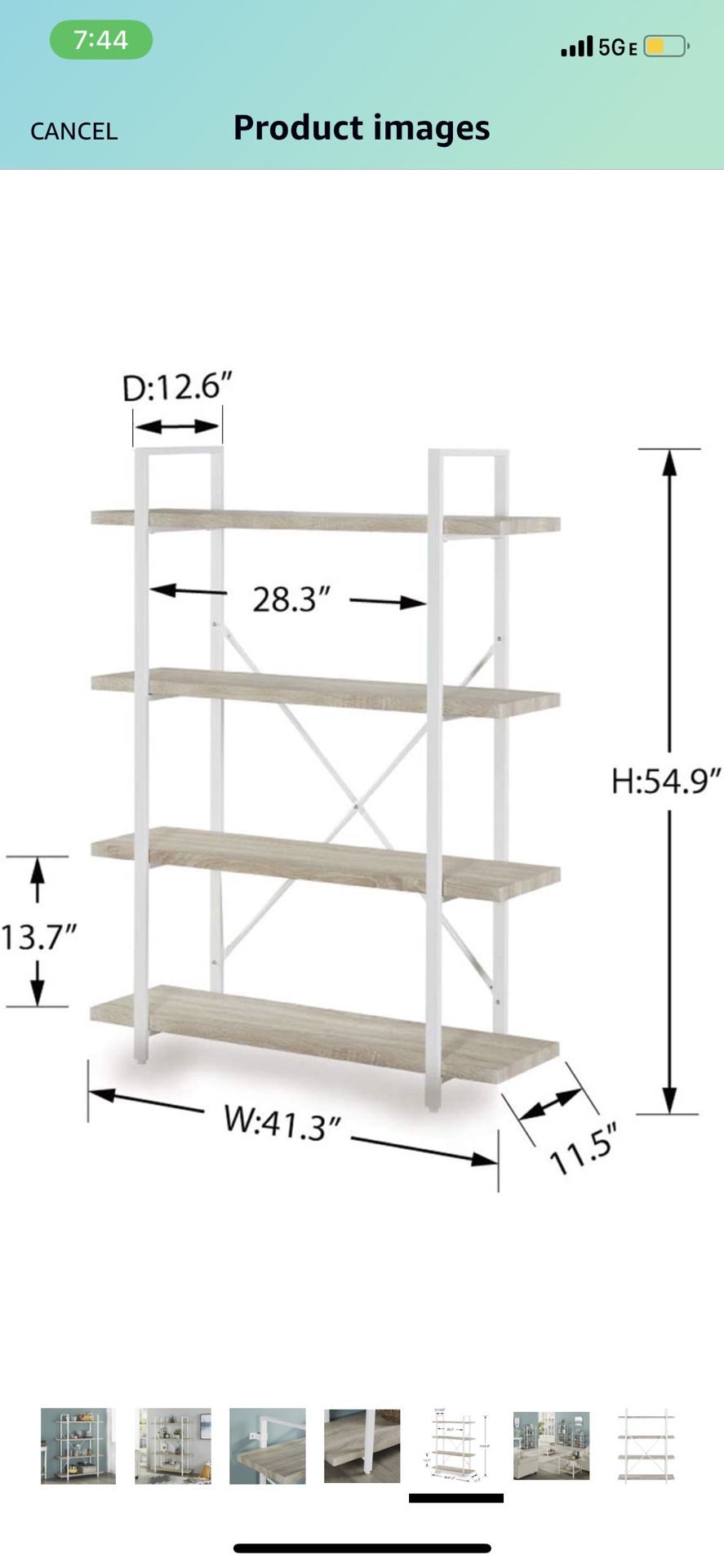 4-Shelf Metal Frame Stand