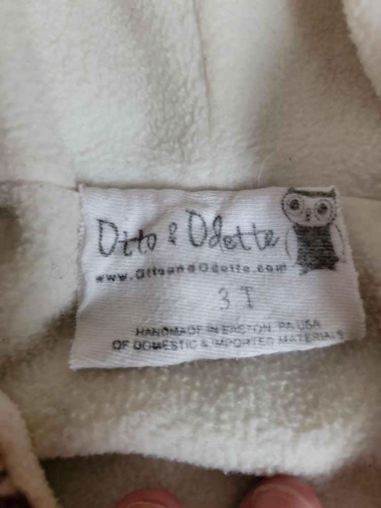 Otto & Odette Fleece Poncho Size 3T