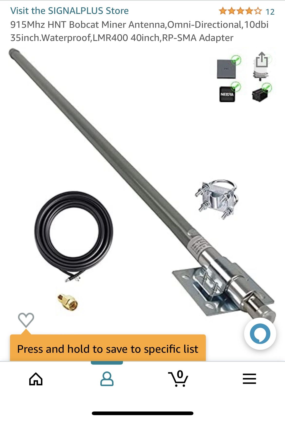 Bobcat Miner 300 & 10 DBI Antenna
