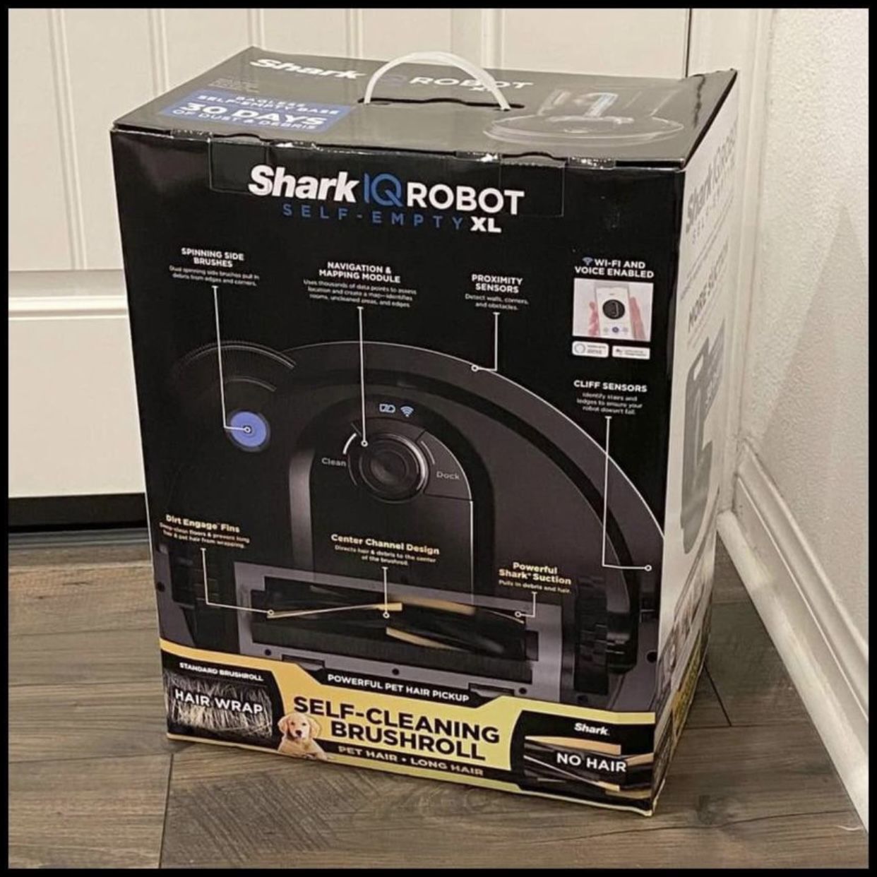 NEW Shark IQ Robot w XL Self Emptying Base. Smart Vacuum, Wifi, App, Home Mapping R101AE R1001AE