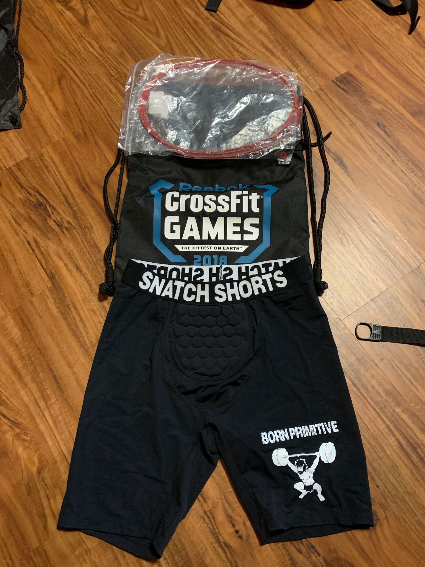 CrossFit Equipment - Snatch shorts, 2018 Games Bag, Speed Rope replacements
