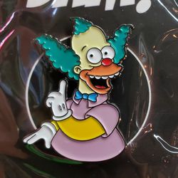 Krusty the Clown Car Simpsons Super Mario crossover Enamel Pin 