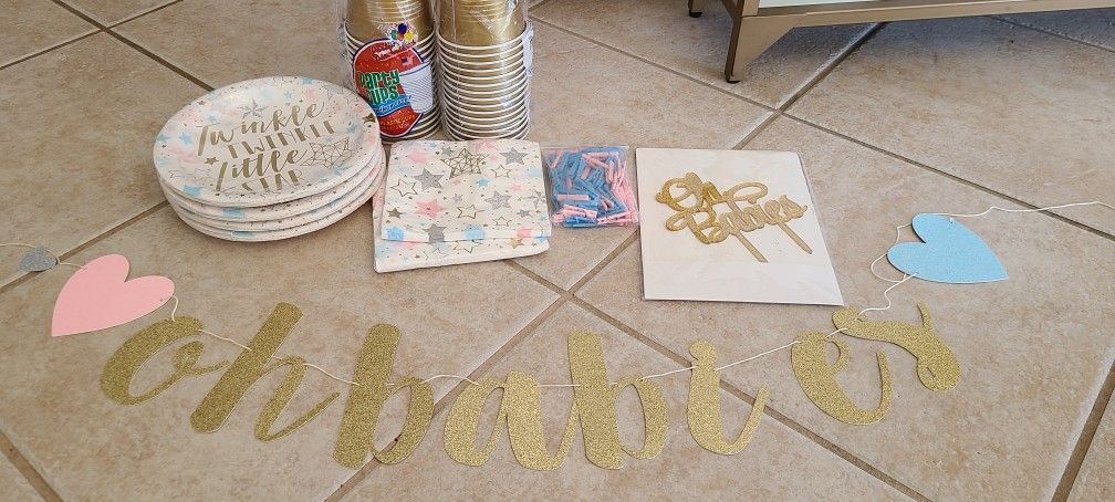 Gender Reveal/Baby Shower Decorations
