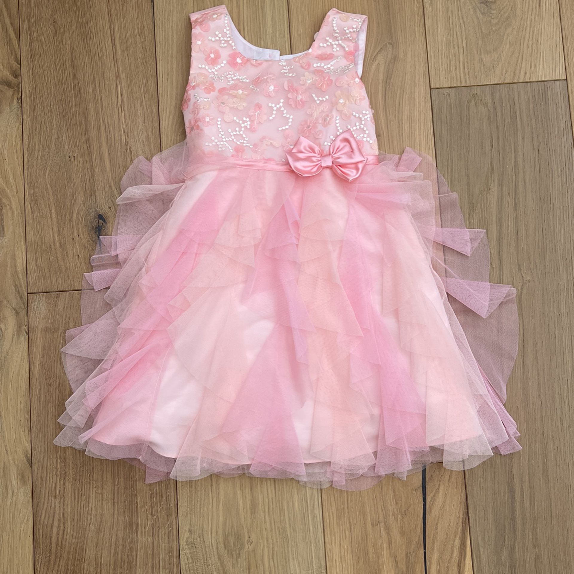 Girls Pink Party Dress Size 5