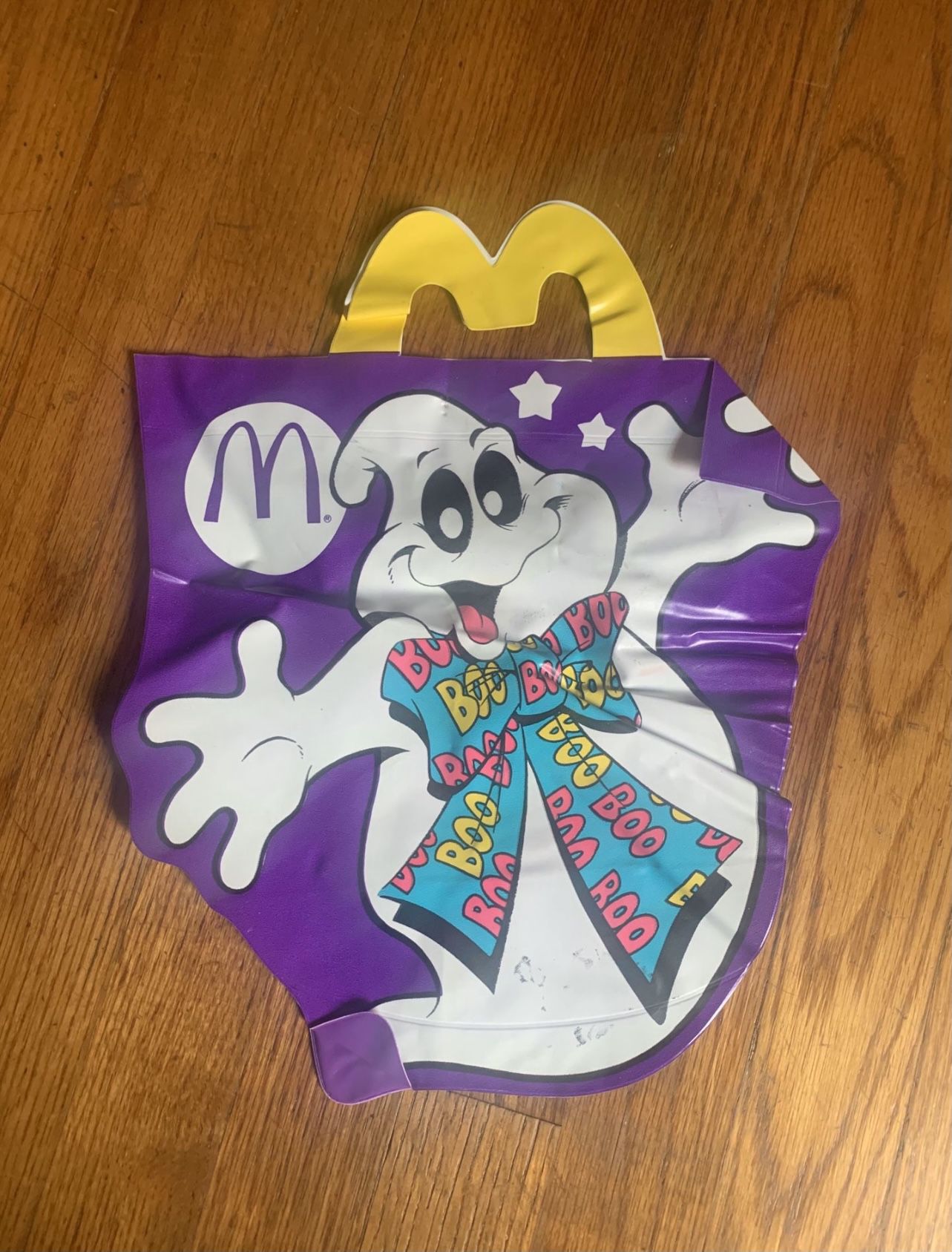 Vintage 1980s McDonald’s Vinyl Halloween Trick Or Treat Bags (Ghost & Witch)