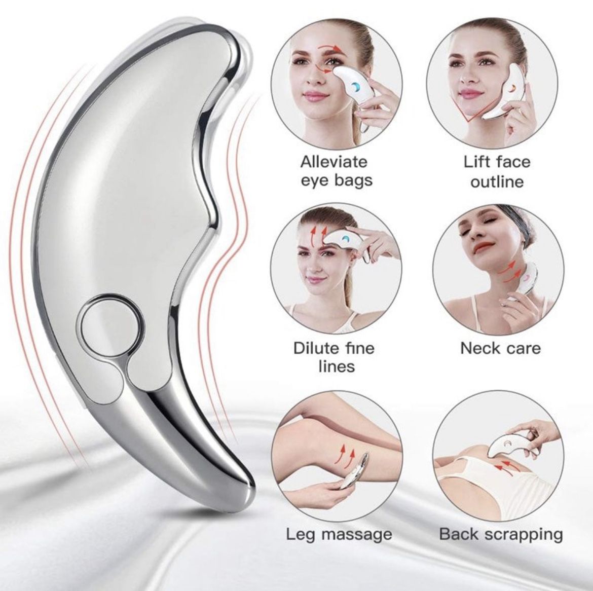 Make an Offer: Face Massager 45℃ Heat & Vibration for Anti-Aging Anti-Wrinkles and Face Lifting