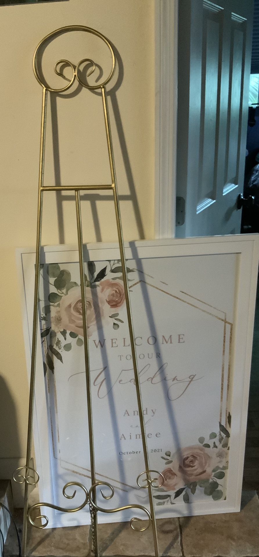 Wedding: Large Easel- Frame Not Included
