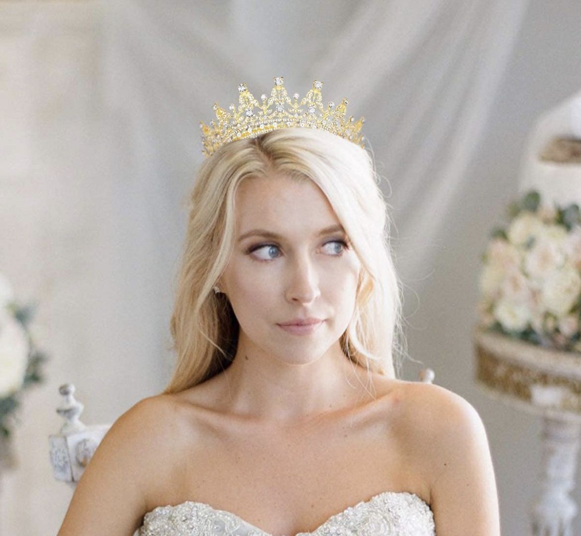 Gold Rhinestone tiara