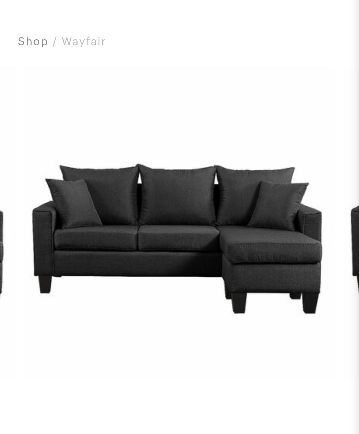 Janna 73” Reversible Sectional