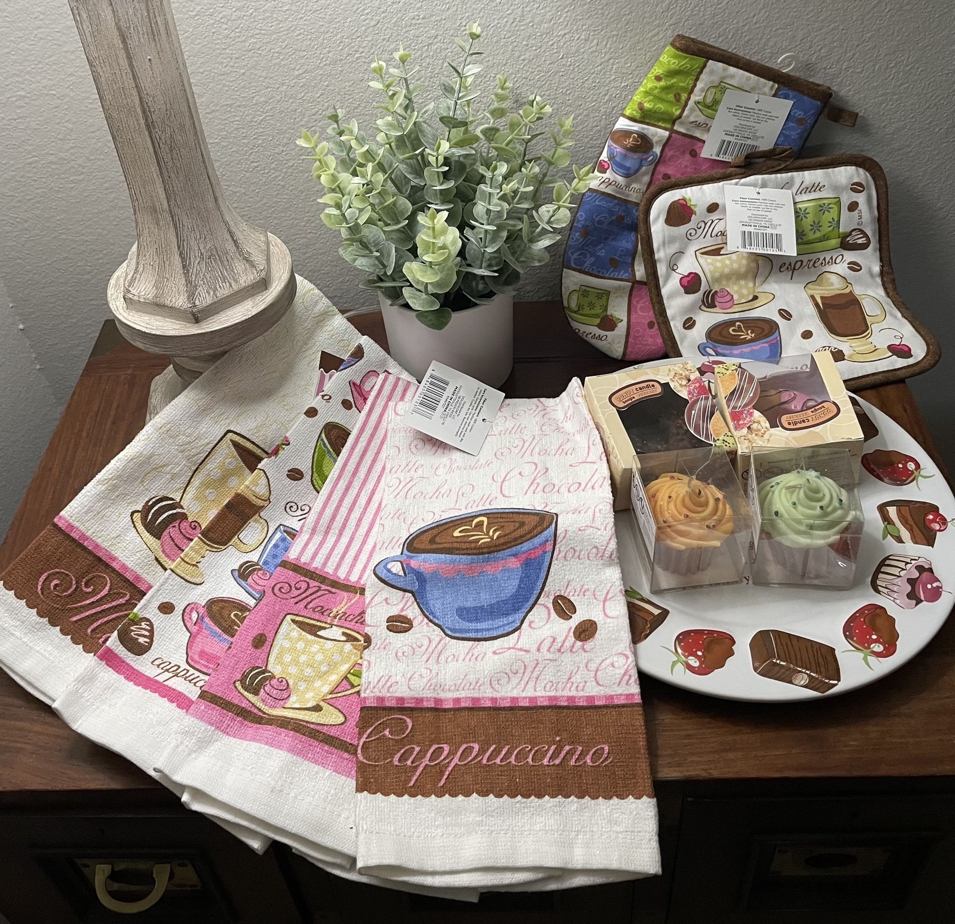 Coffee Theme Kitchen Towels & Pot Holders