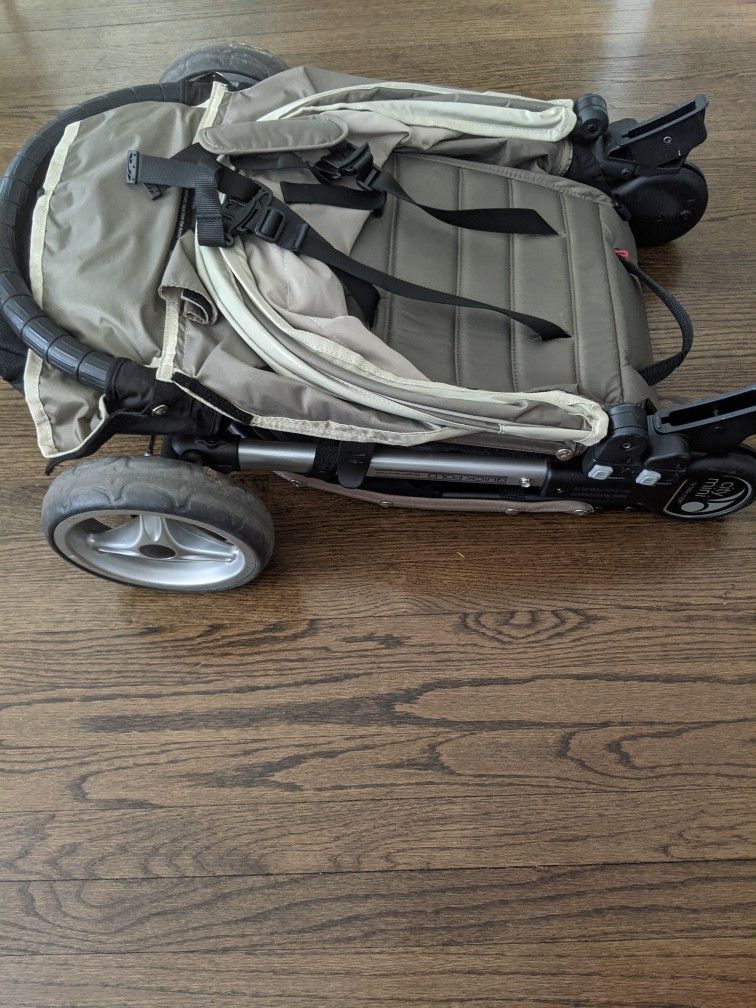 Baby Jogger City Mini Single Seat Baby Folding 3 Wheel Stroller with travel bag