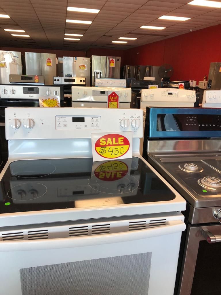Scratch and dent appliances all new !!! Half off