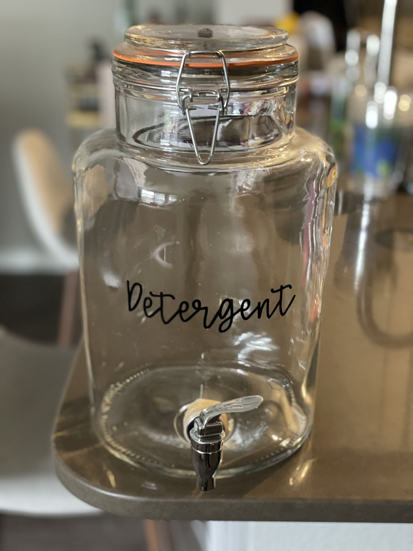 Laundry Detergent Glass Jar