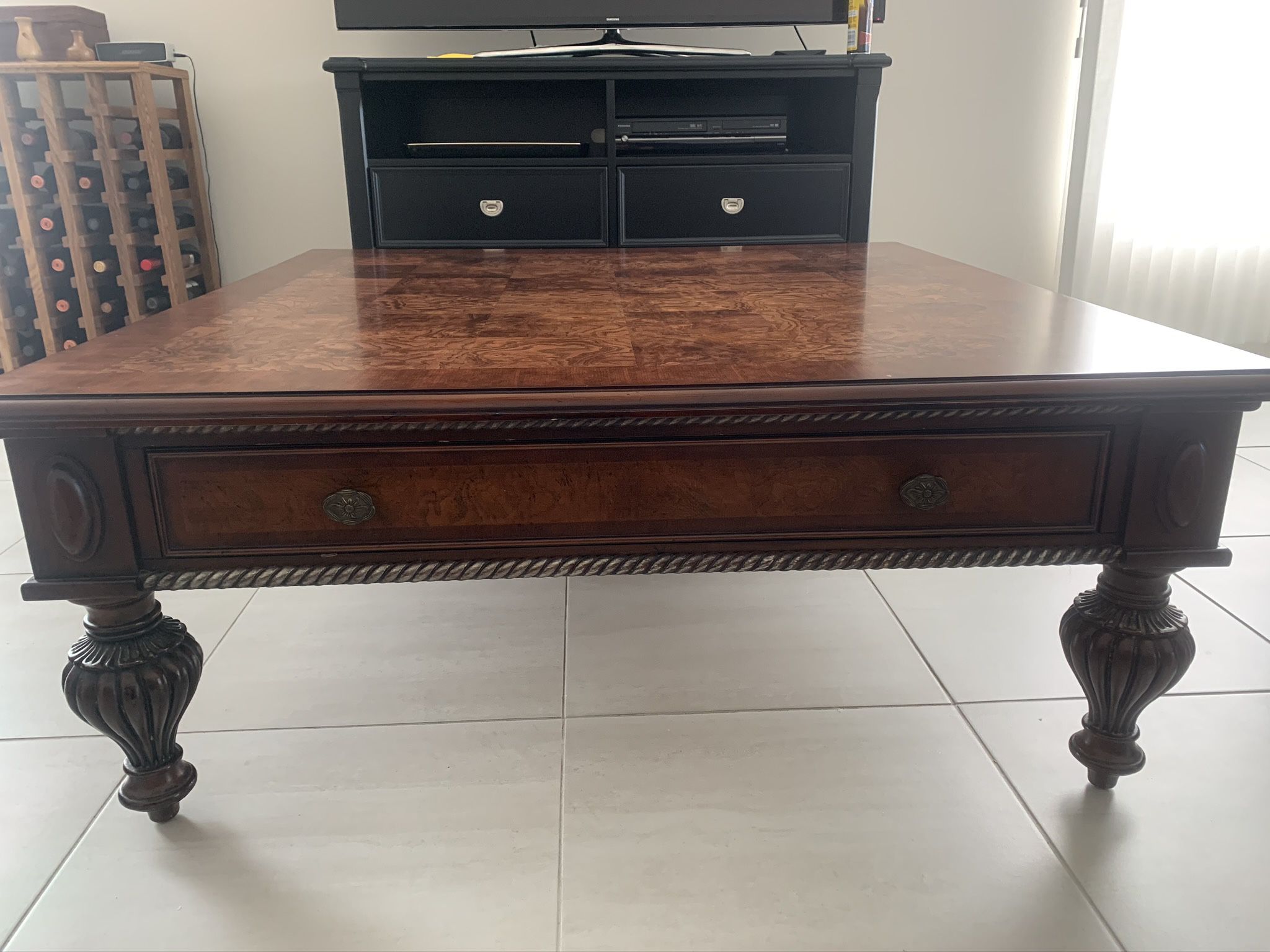 Coffee Table And Matching End Table