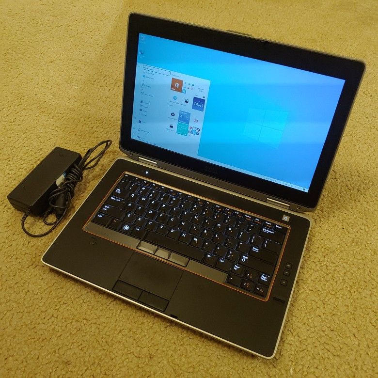 14" Dell Laptop - Intel Core i5 2.96ghz Cpu, 8gb Ram, 200gb HD, Windows 10, Backlit Keyb, Office, Extended Battery, HD3000 Gpu, NFC, HDMI