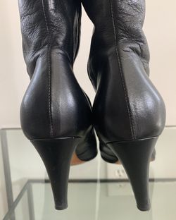 Moschino Cheap &  Chic Tall Boots-black-size 6.5 Italy Thumbnail