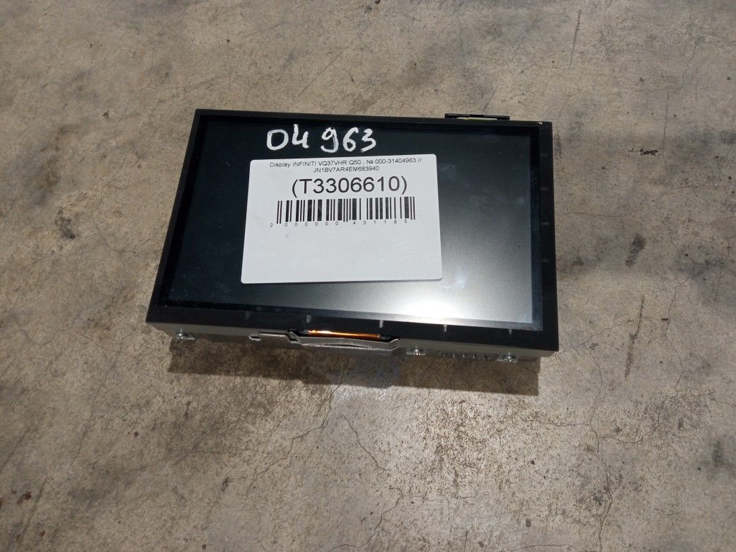 Display For 2014 Infiniti Q50 Stock 04963