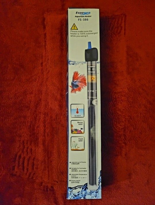 NWOT FREESEA AQUARIUM HEATER MODEL FS-386