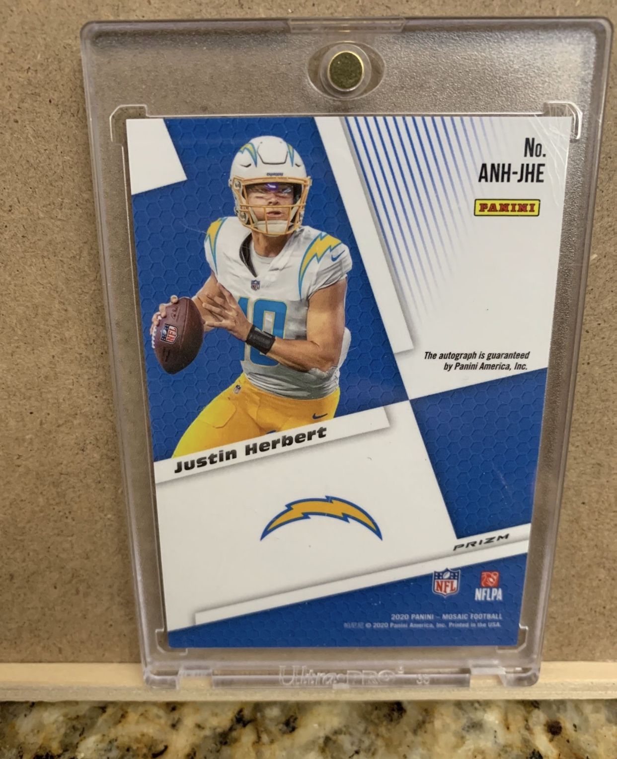 2020 Panini Mosaic Disco Prizm #ANH-JHE Justin Herbert RC Rookie AUTO NOT Graded