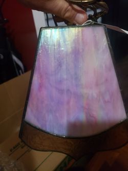 Vintage pink hanging lamp Thumbnail
