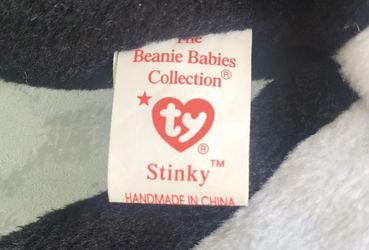 Ty Beanie Baby Stinky The Skunk *Rare* retired one of the original beanies Thumbnail