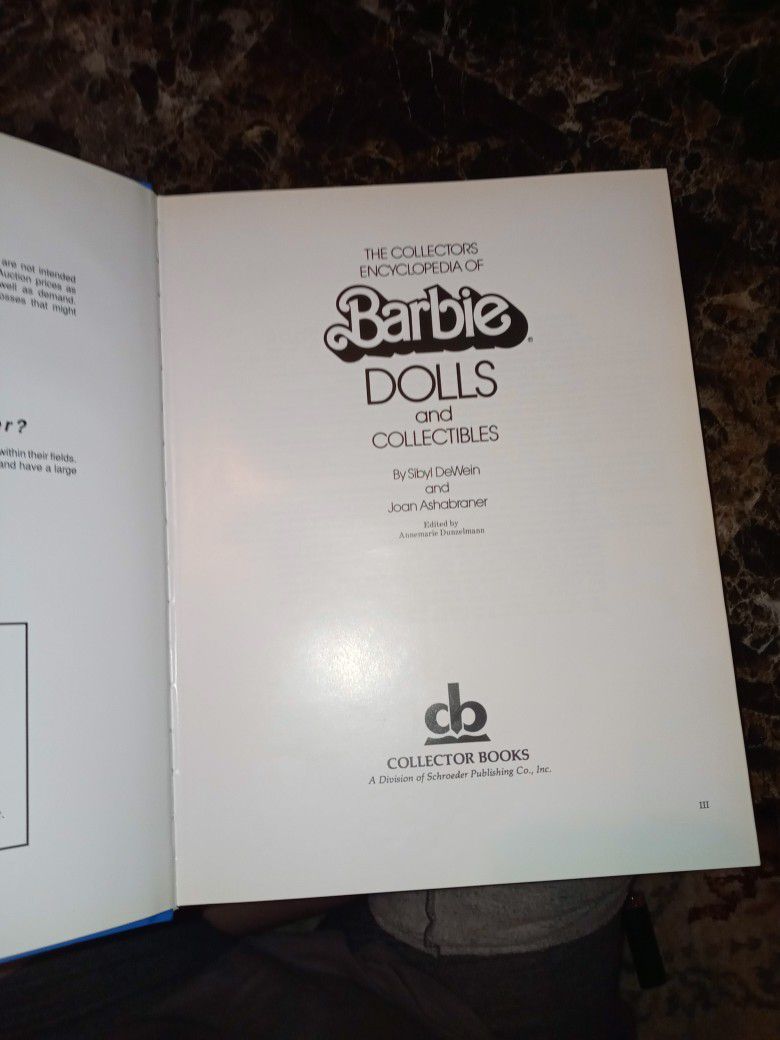 Barbie Dolls Collectors Book