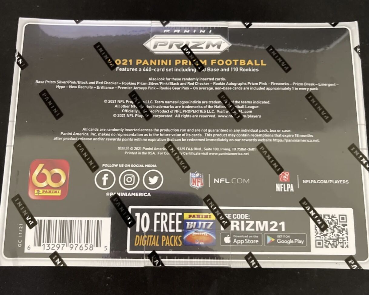2021 Panini Prizm NFL Football Target Exclusive Mega Box 1 Auto/Mem 3 Silvers