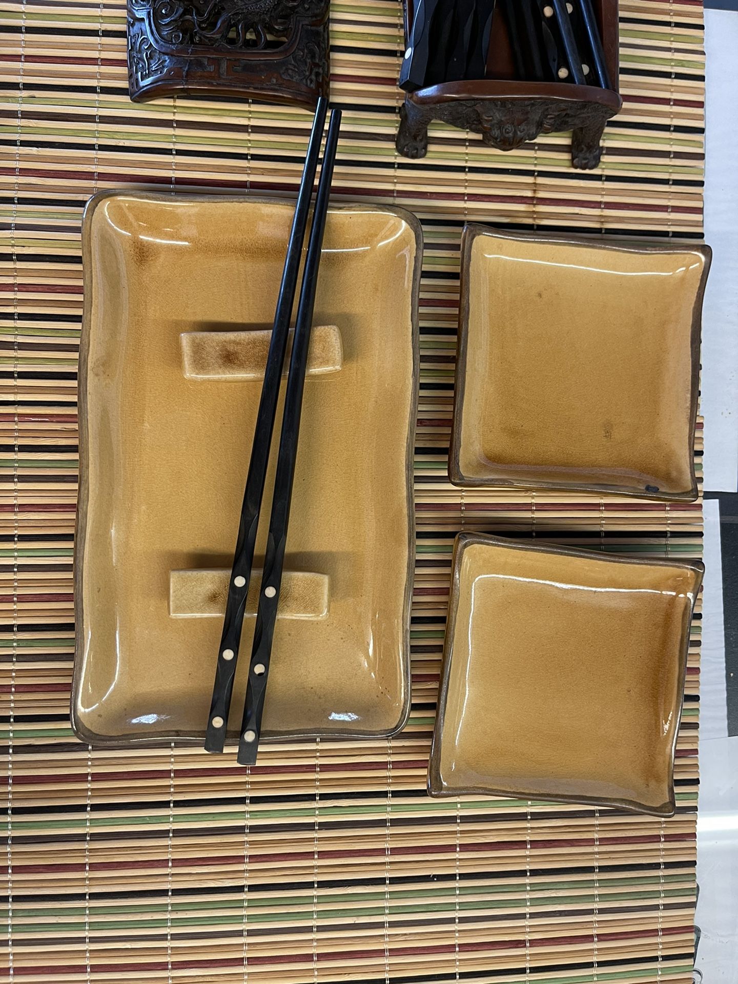 Chopstick Holder and Dishes